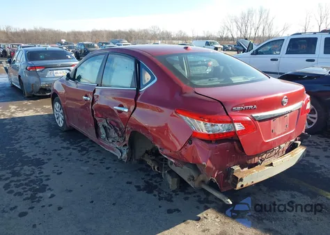 2015 Nissan Sentra Sv z USA, uszkodzony, nr VIN 3N1AB7APXFL679633
